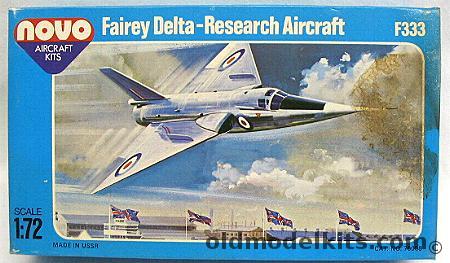 Novo 1/72 Fairy Delta 11 Research Aircraft - (ex Frog), F333 plastic model kit